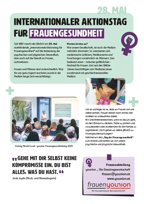 Tag der Frauengesundheit 2025